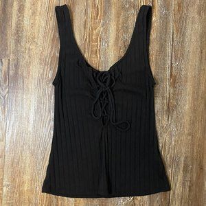 Project Social T x Urban Outfitters Lace Up Tank Top - Black